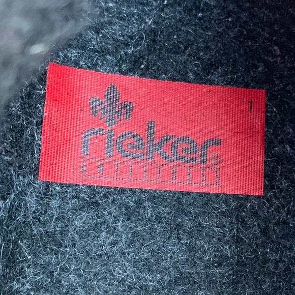 Rieker Z6771-35 Fee 93 Burgundy Red Floral Vegan Foldover Ankle Bootie Boot - Picture 16 of 16